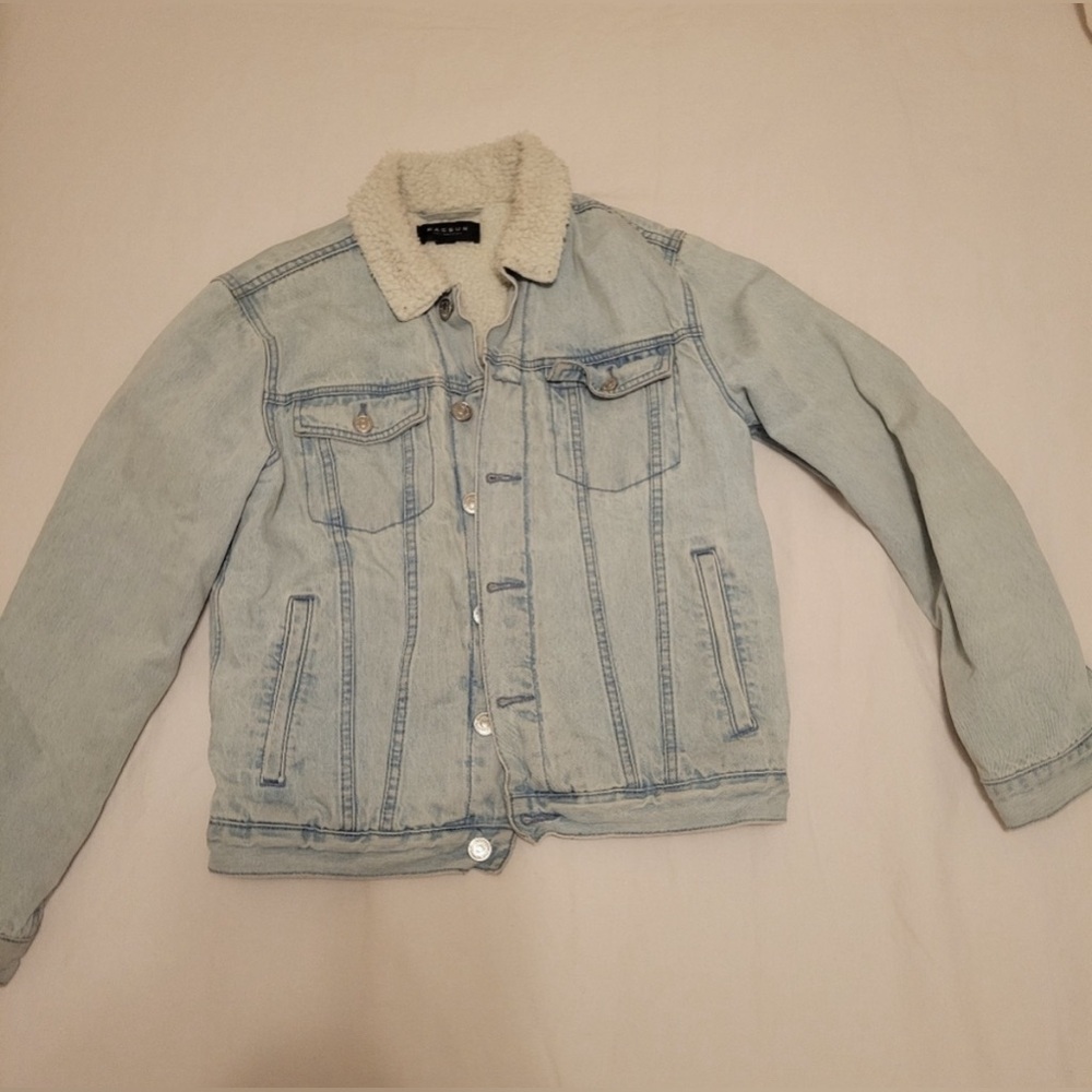 PACKSUN lined Sherpa denim jacket